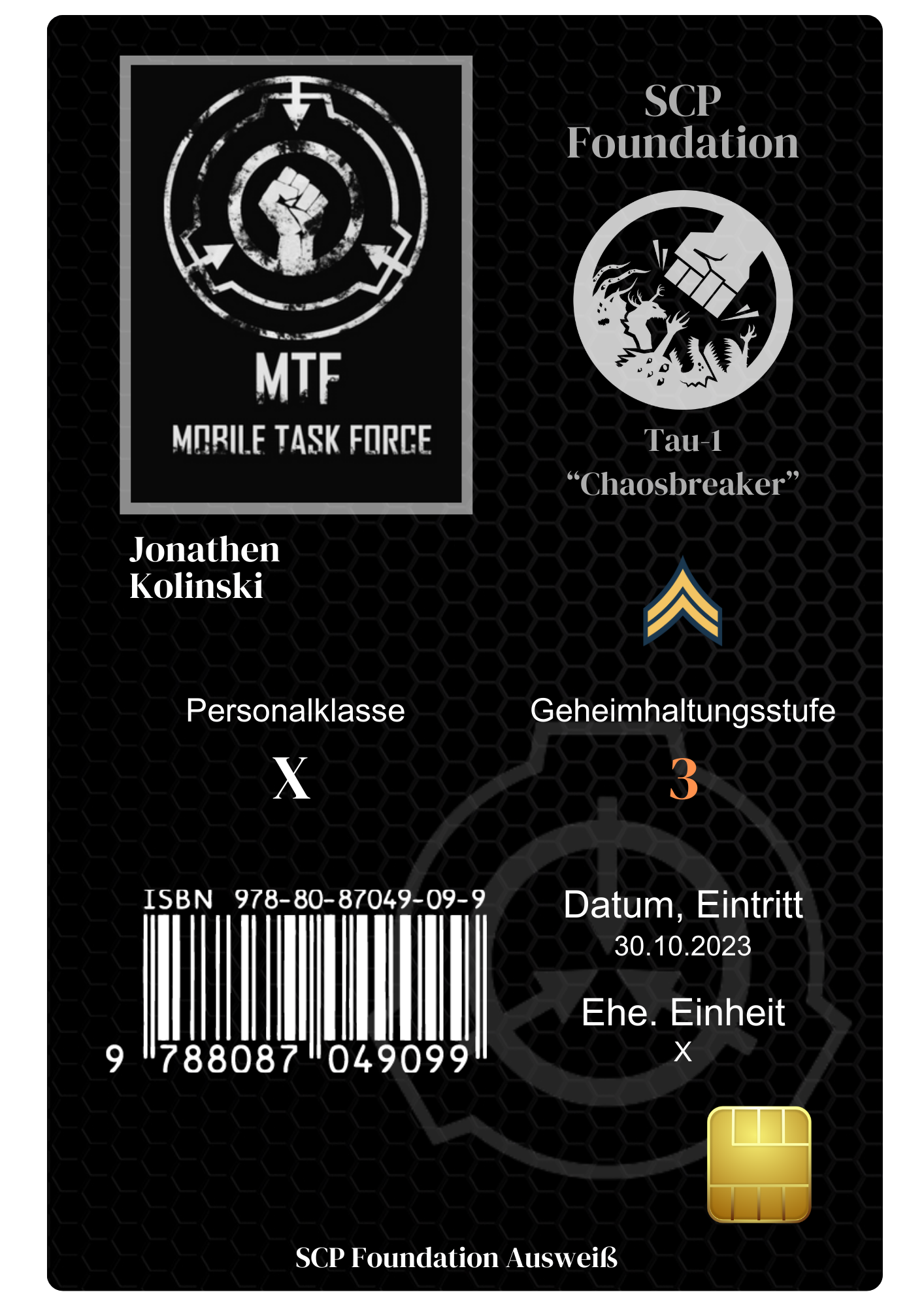 ID-Karte von Kolinski