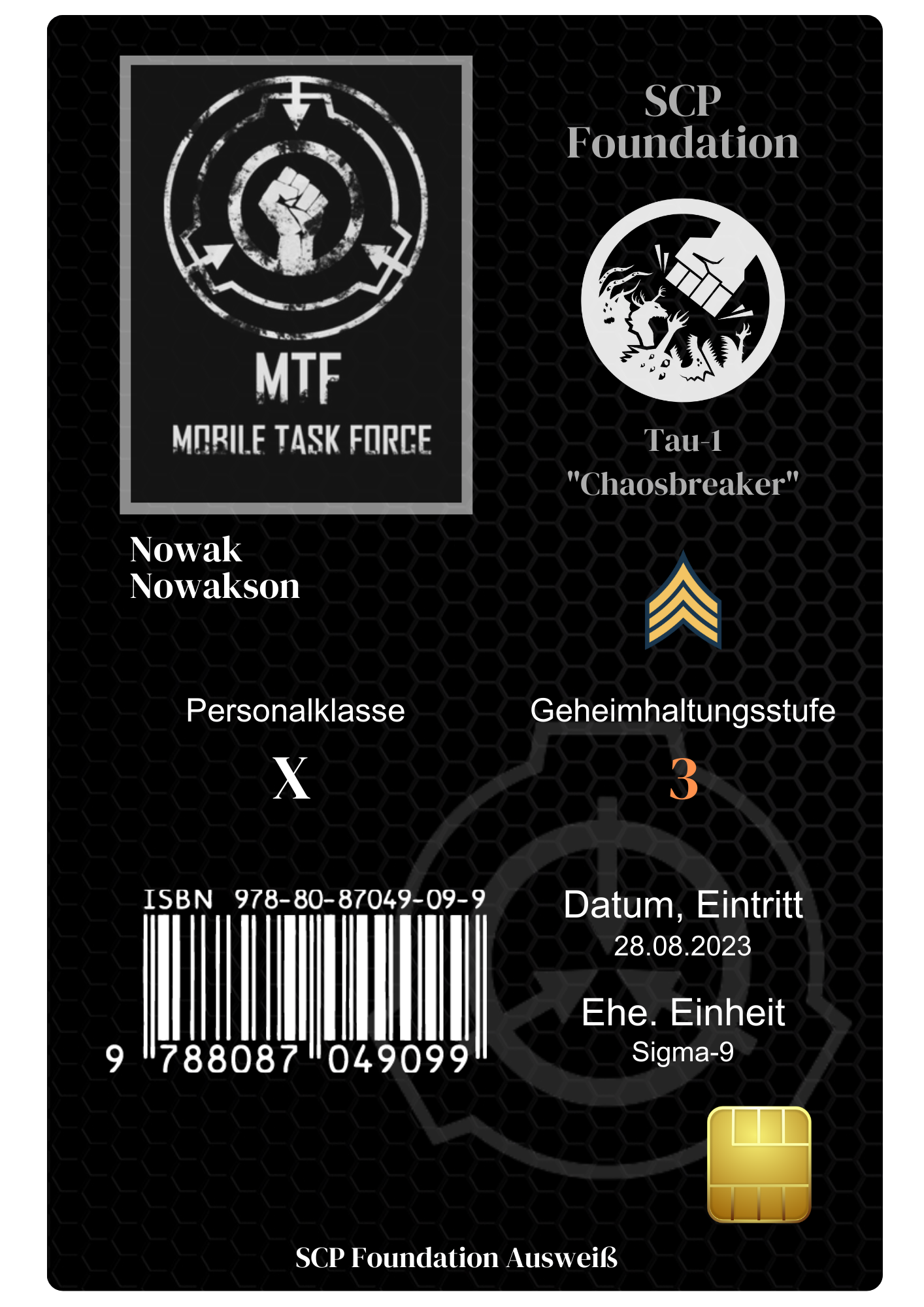 ID-Karte von Nowak