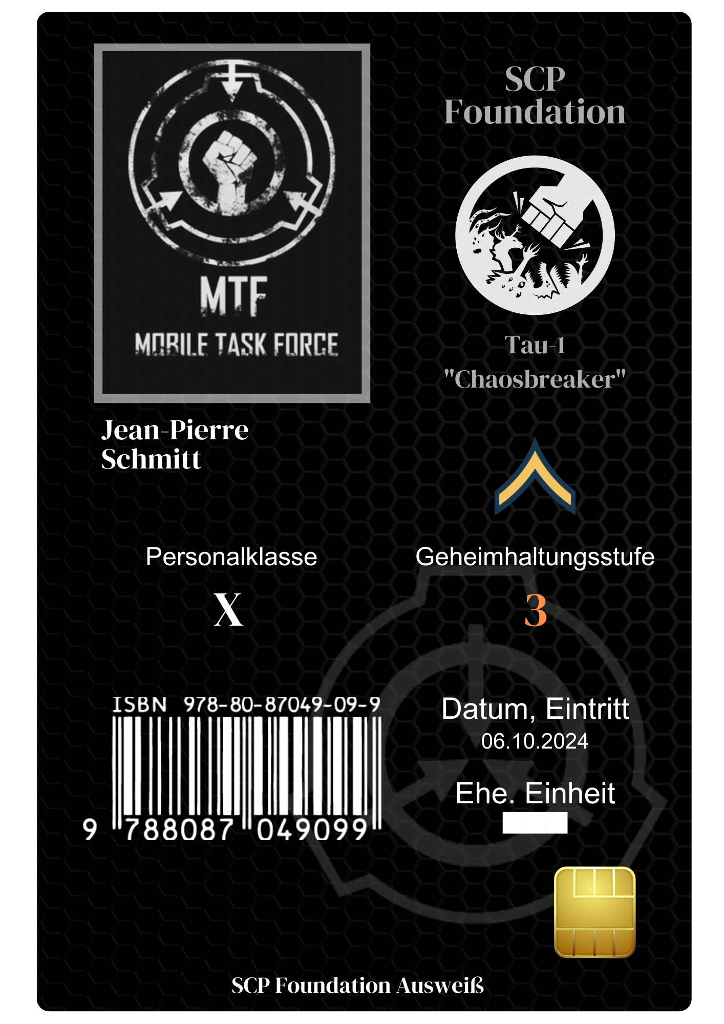 ID-Karte von Schmitt